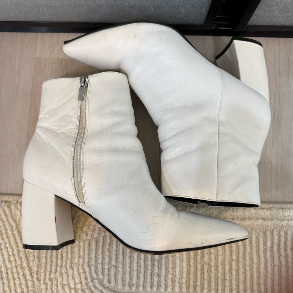 Marc Jacobs White Ankle Boots